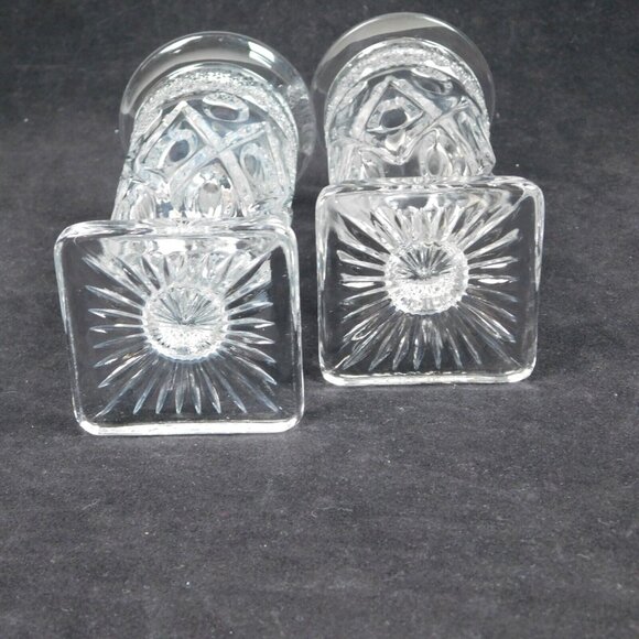 2 Imperial Glass Cape Cod Clear Parfait Glasses Footed Dessert Ice Cream Vintage - Picture 11 of 12